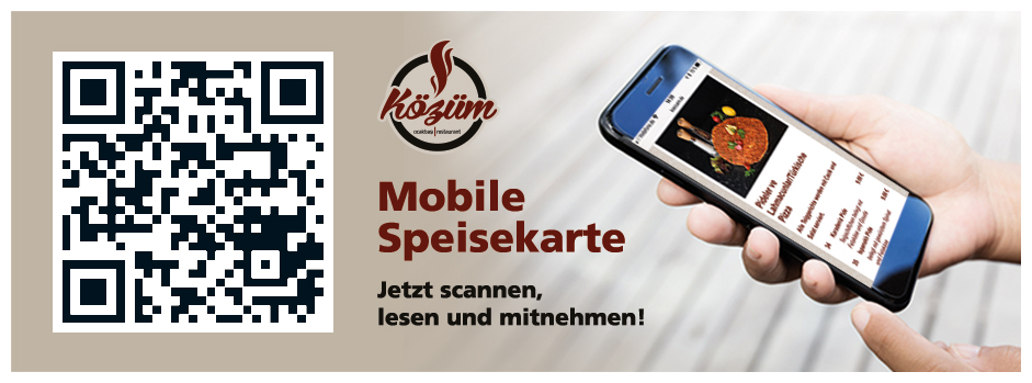 Mobile Speisekarte